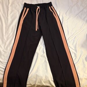 Reiss Black Elastic Waistband Pants